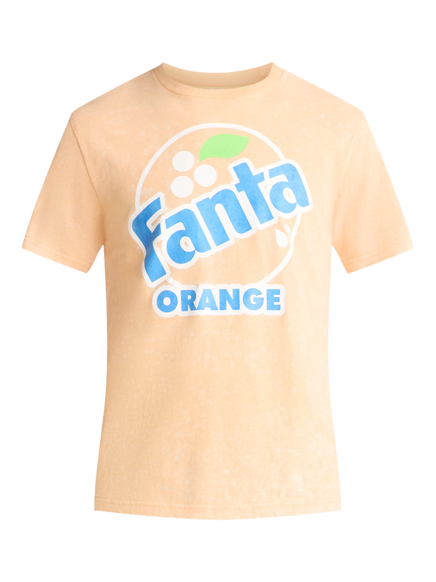 Fanta Men's and Big Men's Orange Graphic Tee with Short Sleeves, Sizes S-3XL
