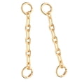 thumbnail image 1 of MOVTOTOP 2Pcs Purse Strap Chain Extender Bag Extender Metal Chain Purse Chain Strap Replacement, 1 of 8