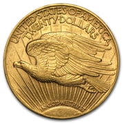 U.S. Mint $20 St Gaudens Gold Double Eagle Coin, AU Condition, .9675 oz Yellow Gold, .900 Karats