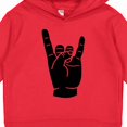 thumbnail image 3 of Inktastic Rocker Horns Toddler Hoodie, 3 of 4