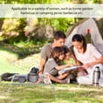 thumbnail image 3 of Milisten Portable Folding Barbecue Grill Plated Silver Metal Outdoor Grill Rack for Garden and Camping, 3 of 6