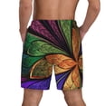 thumbnail image 2 of Lsque Mens Swim Trunks Multicolored Beautiful Flower1 Pattern - Bathing Suit Compression Liner - Beach Swim Shorts Swimwear - (S-3XL) - Stretch Quick Dry -X-Large, 2 of 9