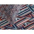 thumbnail image 4 of Ambesonne Tribal Quilted Bedspread Set 3 Pcs, Striped, Queen Size, Cinnamon Black Teal, 4 of 5