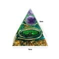 thumbnail image 4 of Pirámide Amatista Peridoto Cristal Curativo Artesanía (D), 4 of 8