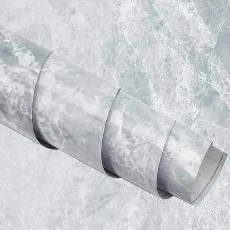 Dark Gray Marble Contact Paper for Countertops Cabinets Waterproof Marble Wallpaper Peel and Stick Countertops Self Adhesive Backsplash Wallpaper for Kitchen Bathroom Furniture 40x500cm Dark Gray