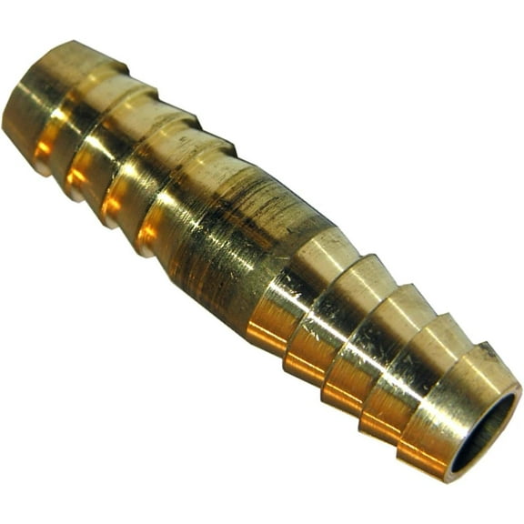 Lasco Fittings Brass Hose Barb Coupling - 3/8 In. Barb x 3/8 In. Barb - 3/8" x 3/8"