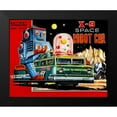 thumbnail image 2 of Retrobot 14x12 Black Modern Framed Museum Art Print Titled - X-9 Space Robot Car, 2 of 5
