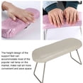 thumbnail image 3 of Arte De Unas Almohada A Mano Manicura Manicura Manicura RESTA CUCHING PU Cuero Impermeable Fácil Clean Con Soporte De Acero Inoxidable Para Salón De Belleza De Salón De Unas, 3 of 7