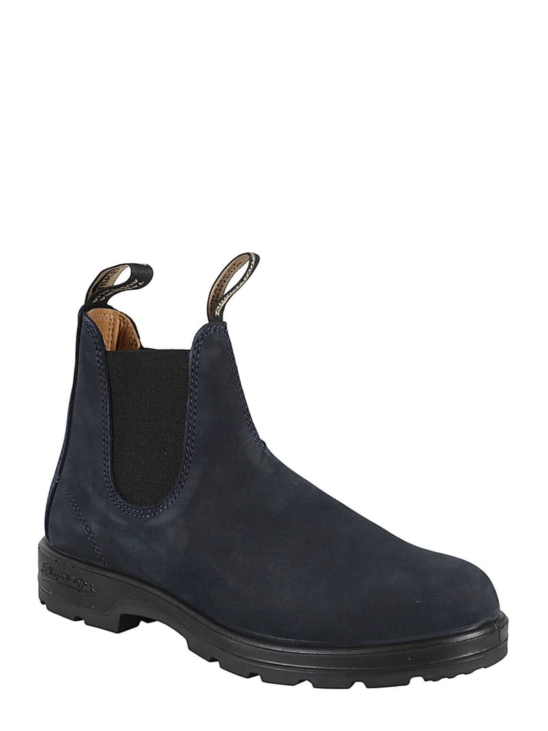 Blundstone Suede Ankle Boot With Elastic Inserts Blue (Men display picture 1