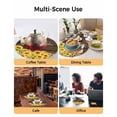 thumbnail image 2 of 15 Inch Round Placemats Set of 6, Sunflowers Non Slip Heat Insulation PP Table Mats, Wooden Yellow Summer Botanical Elegant Pastoral Washable Place Mats for Kitchen Dining Party Table Decor, 2 of 7