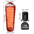 thumbnail image 4 of Invoker Mummy Sleeping Bag | 50 ℉ Extreme 3 Season Sleeping Bag for Adults Kids Cold Warm Weather for Camping Hiking Backpacking, 4 of 7