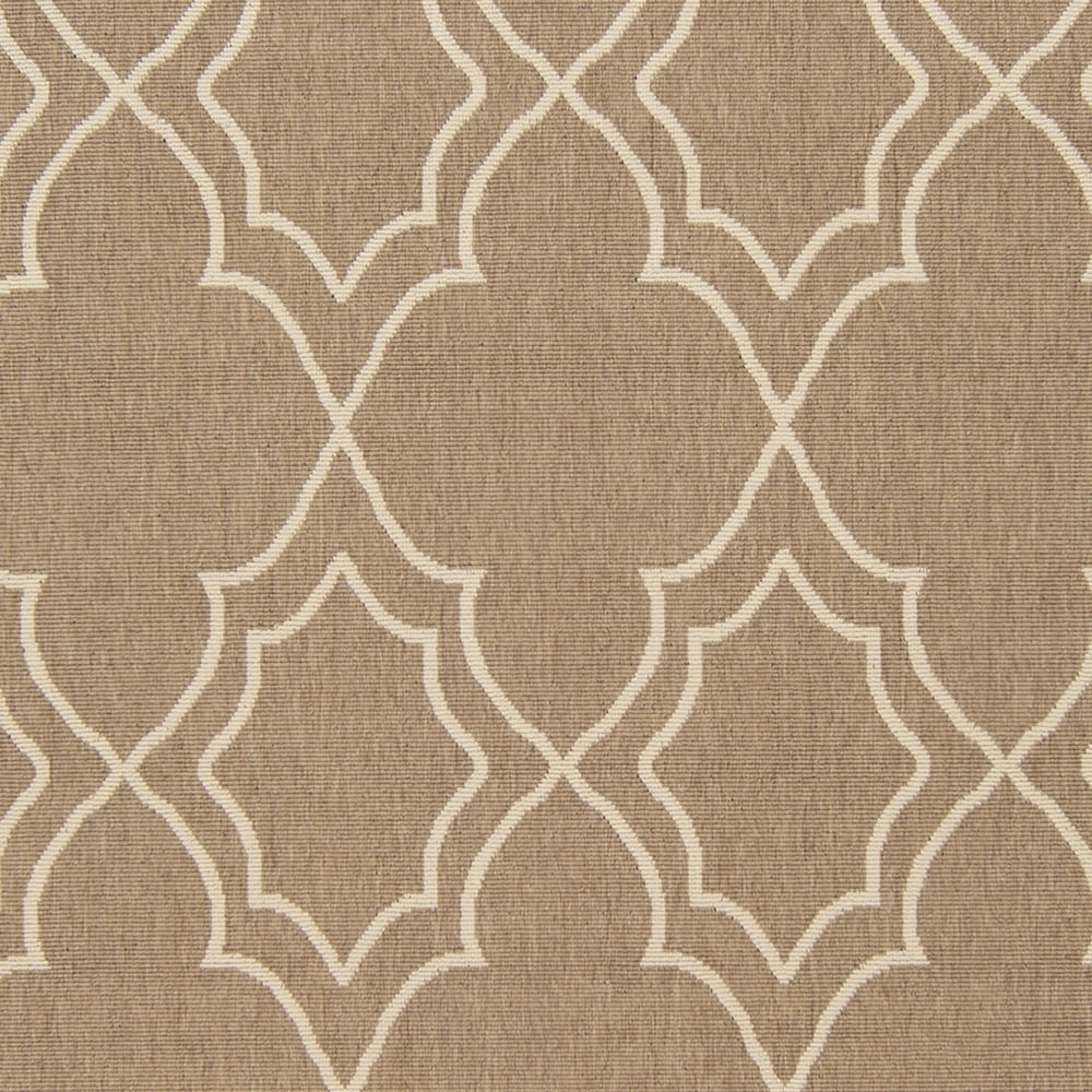 Livabliss Outdoor Rugs, 7x10 Alfresco Cottage Beige Area Rug for Patio, Porch, Deck, Backyard, Waterproof Indoor Outdoor Carpet (7'3" x 10'6")