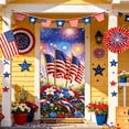 thumbnail image 4 of QuanTara Patriotic Door Cover, 4th of July Door Decoration 70.87x35.43in,independence Day Hanging Background Cloth for Front Door, Wall, Anniversary Celebration, 4 of 6