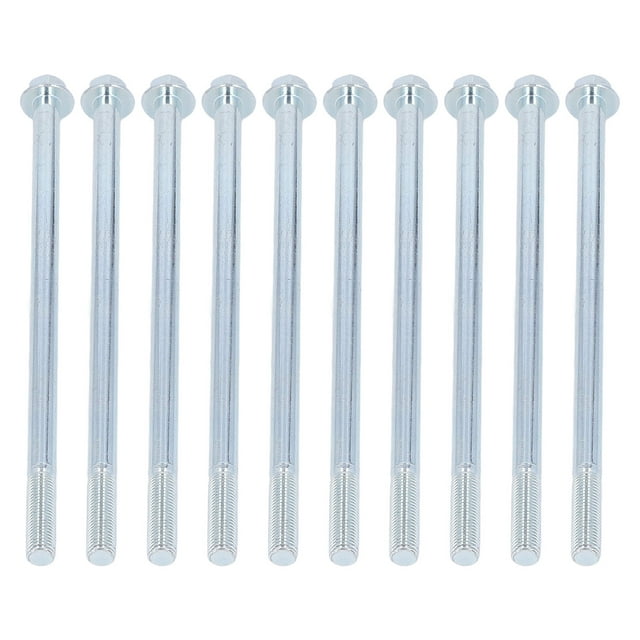 Hex Half Tooth Bolt,10 Pcs Half Thread Half Tooth Bolt Hex Head Bolt Solid Performance