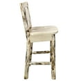 thumbnail image 4 of Montana Collection Barstool w/ Back, Ready to Finish, Ergonomic Wooden Seat, 4 of 5