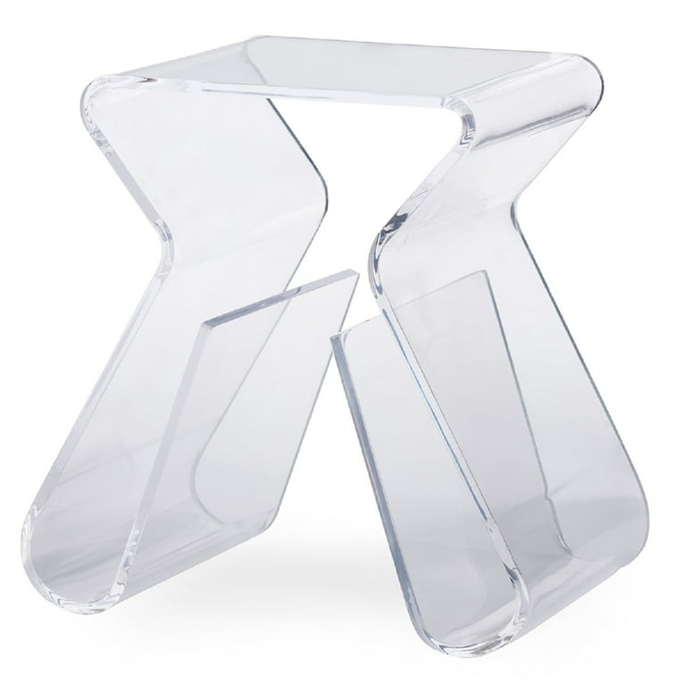 Baxton Studio Acrylic End Table with Magazine Rack Baxton Studio Acrylic End Table with Magazine Rack