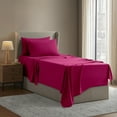 thumbnail image 2 of Clara Clark Twin Sheets Set, Hotel Luxury 3 Piece Deep Pocket Bed Sheets Set, Ultra Soft Microfiber Kids Bedding, Hot Pink, 2 of 9