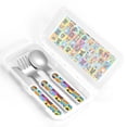 thumbnail image 4 of Haiem Cute Dogs Collage for Stainless Steel Kids Silverware Set - Children’s Utensil Set - Children's Knife, Fork And Spoon Set - Metal Kids Cutlery Set, 4 of 8