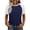 *2-Navy, variant on VBVC Women's Color Block Basic Tops,Ladies Going Out Baseball Tees,Summer Dressy Pullover For Women,Army Green,S-2XL