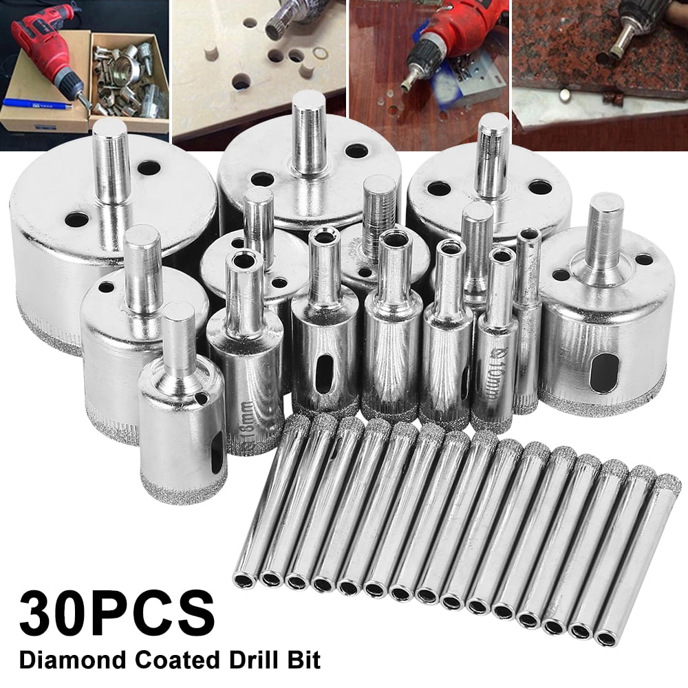 Ceramic bottle Hole Saw Set Diamond coated Tools Cutter Drill bits 6mm-50mm New 