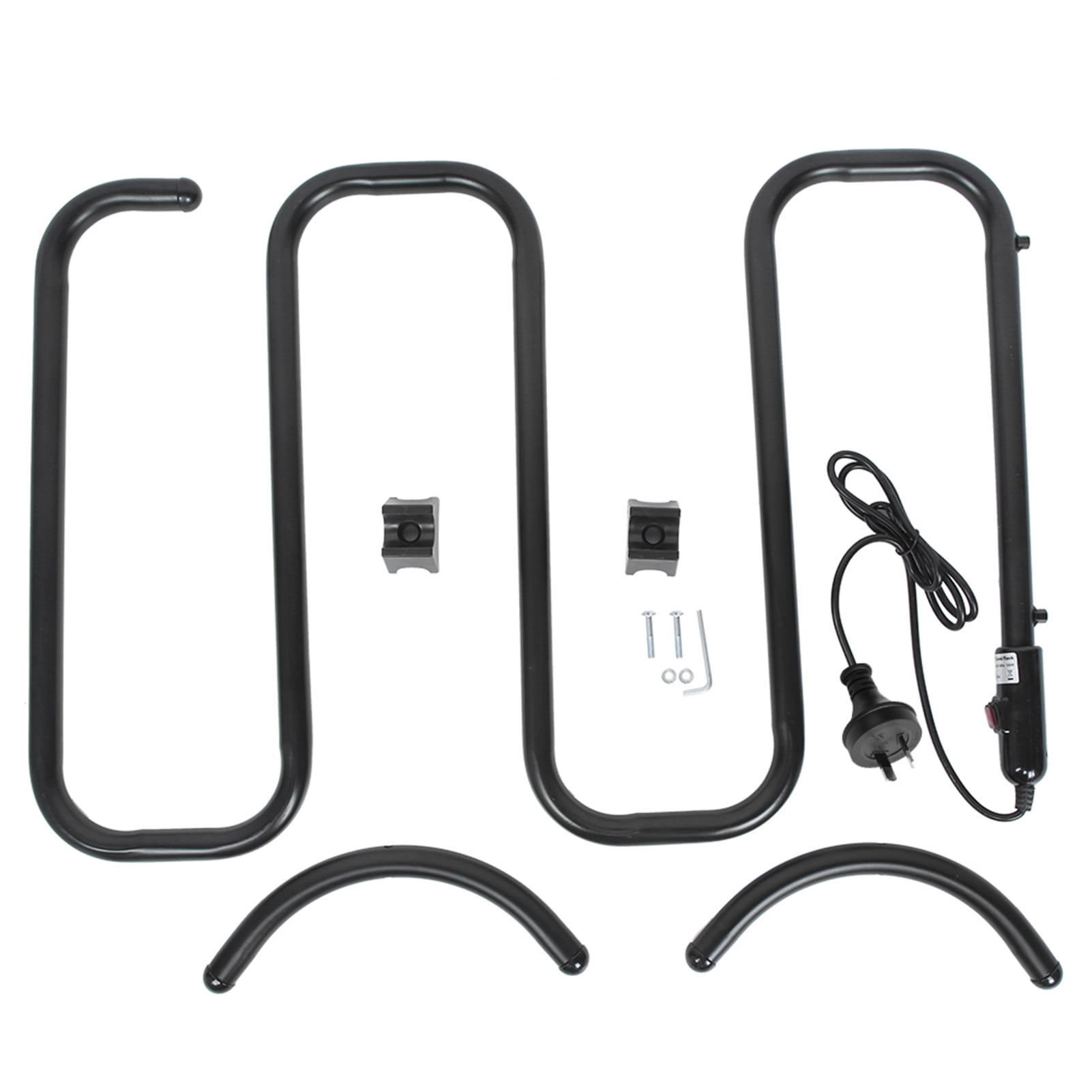 Household Floor Stand S Shape Constant Temperature Electric Heating Drying Towel Rack