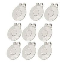 9 Pcs Golf Ball Marker, Magnetic Disc Hat Marker Holder Clip for Men Women Golfer Gifts