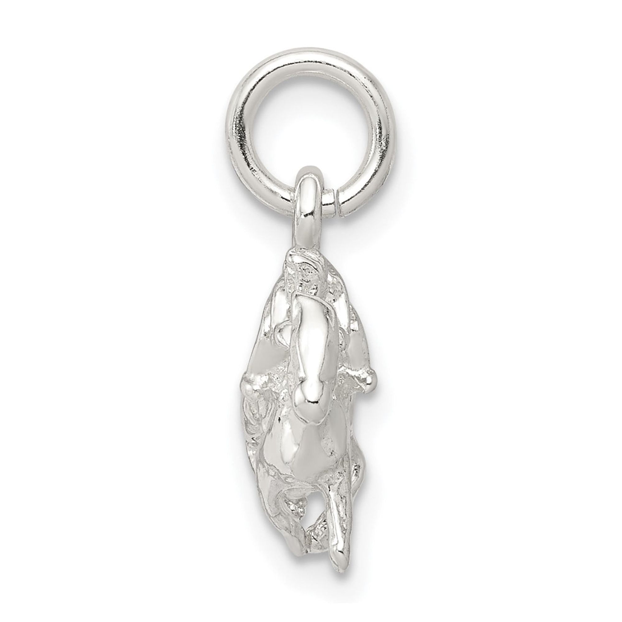 Sterling Silver Horse and Rider Pendant for Women, Western Equestrian Style Necklace with Galloping Jockey Motif, Symbolic Racing and Horseback Riding Jewelry