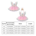 thumbnail image 4 of IBTOM CASTLE Toddler Baby Girls Carnival Circus 1st Birthday Cake Smash Party Outfit Princess Tutu Dress 12-18 Months Pink - Dress, 4 of 8
