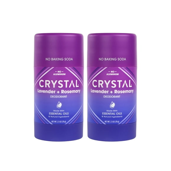 Desodorante Crystal Essence en barra sólida de magnesio 75 ml x2