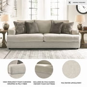 Signature Design by Ashley Soletren Queen Sleeper Sofa in Stone