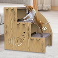 thumbnail image 2 of Pet Ladder for Sofa, Pet Ramp for Couch, 3 Step Pet Stairs for Bed, Balanced Dog Indoor Ramp, NonSlip Pet Ramp Stairs for Small Dogs, Cats, 2 of 5