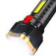 thumbnail image 5 of Linterna de cinco núcleos, luz potente USB, recargable, reflector brillante, luz LED multifunción para exteriores, luz de largo alcance, 5 of 6