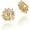 Gold Burst, variant on Large Gold Stud Earrings for Women, Statement Chunky Pearl Crystal Cubic Zirconia Wedding Bridal Prom Hypoallergenic Fashion Jewelry Gift