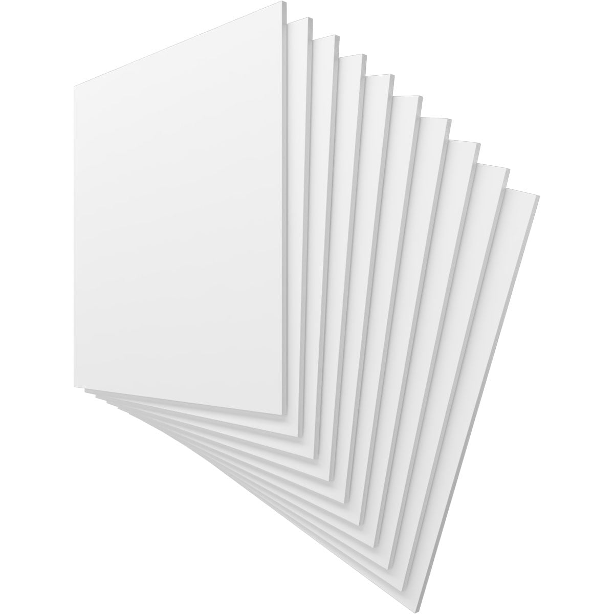 Ekena Millwork 23 3/4"W x 23 3/4"H x 3/8"T PVC Hobby Boards, Unfinished (10-Pack)