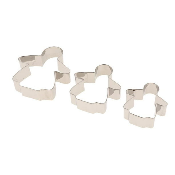 3 piezas de cortadores de de para hornear pasteles DIY Fondant decoración de pastelería niña