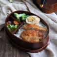 thumbnail image 1 of Fiambrera de madera portátil de estilo japonés, contenedor de comida Bento para mantenimiento fresco, fiambrera escolar para niños, fiambrera de Picnic, 1 of 2