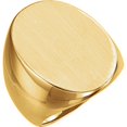 thumbnail image 1 of Men's 14K Yellow Gold Classic Oval Signet Ring, 1 of 1