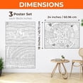 thumbnail image 2 of Debbie Lynn Inspirational Quotes Coloring Poster 24x18 Inch 3-Pack [Erase, Words Heal, Kindness], 2 of 4