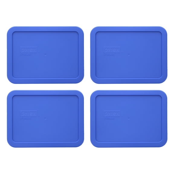 Pyrex 7210-PC 3 Cup Amparo Blue Lids (4-Pack)