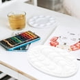 thumbnail image 3 of Paint Plates For Painting White Imitation Ceramic 1Set 9.02X5.24X0.51In, 3 of 5