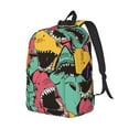 thumbnail image 2 of Balery Angry Shark Pattern Vintage Canvas Backpack for Men and Women - Large Capacity, Durable Travel Laptop Bag for School, Work, Hiking, and Outdoor Activities, 2 of 7