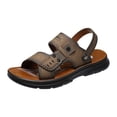 thumbnail image 4 of Mens Walking Sandals with Back Strap Arch Support Comfortable Plantar Fasciitis Sport Slides Beach Slippers, 4 of 7