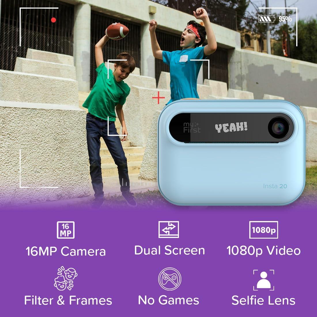 myFirst Camera Insta 20 Kids Instant Print Digital Camera, Blue photo 7