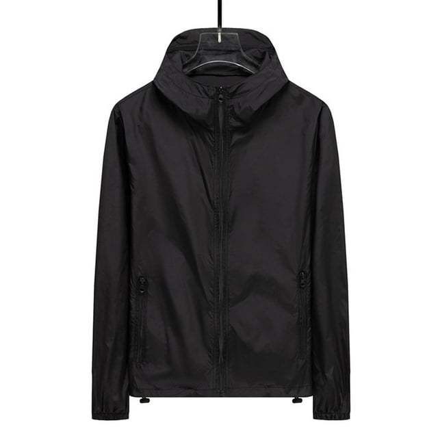 Chaqueta impermeable con capucha para hombre, abrigo deportivo unisex, cortavientos ligero