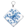 thumbnail image 1 of Collares hechos a mano cristalinos de los colgantes del cuadrado del cristal del emparedado de la flor seca Azul Soledad Colgantes de cristal de flores secas, 1 of 10