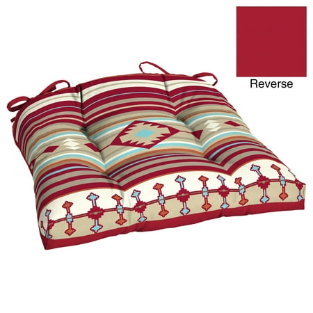 Wicker Cushions On Sale Better Homes & Gardens Outdoor 20 in W x 18 in D x 3.5 in H Wicker Seat Cushion, Native Stripe ()