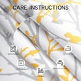 thumbnail image 5 of Tree Branch Printed Valance Curtain, 18 inches Long Kitchen Valance, Yellow and Grey Window Valances for Kitchen, Bathroom, Dining Room, Living Room, Bedroom and Kid‘s Room 1Panel, 5 of 6