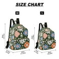 thumbnail image 2 of FORMRS Mini Backpack Purse for Women Quilted Travel Daypack Casual Shoulder Bag, Blue Geometric Flowers, 2 of 7