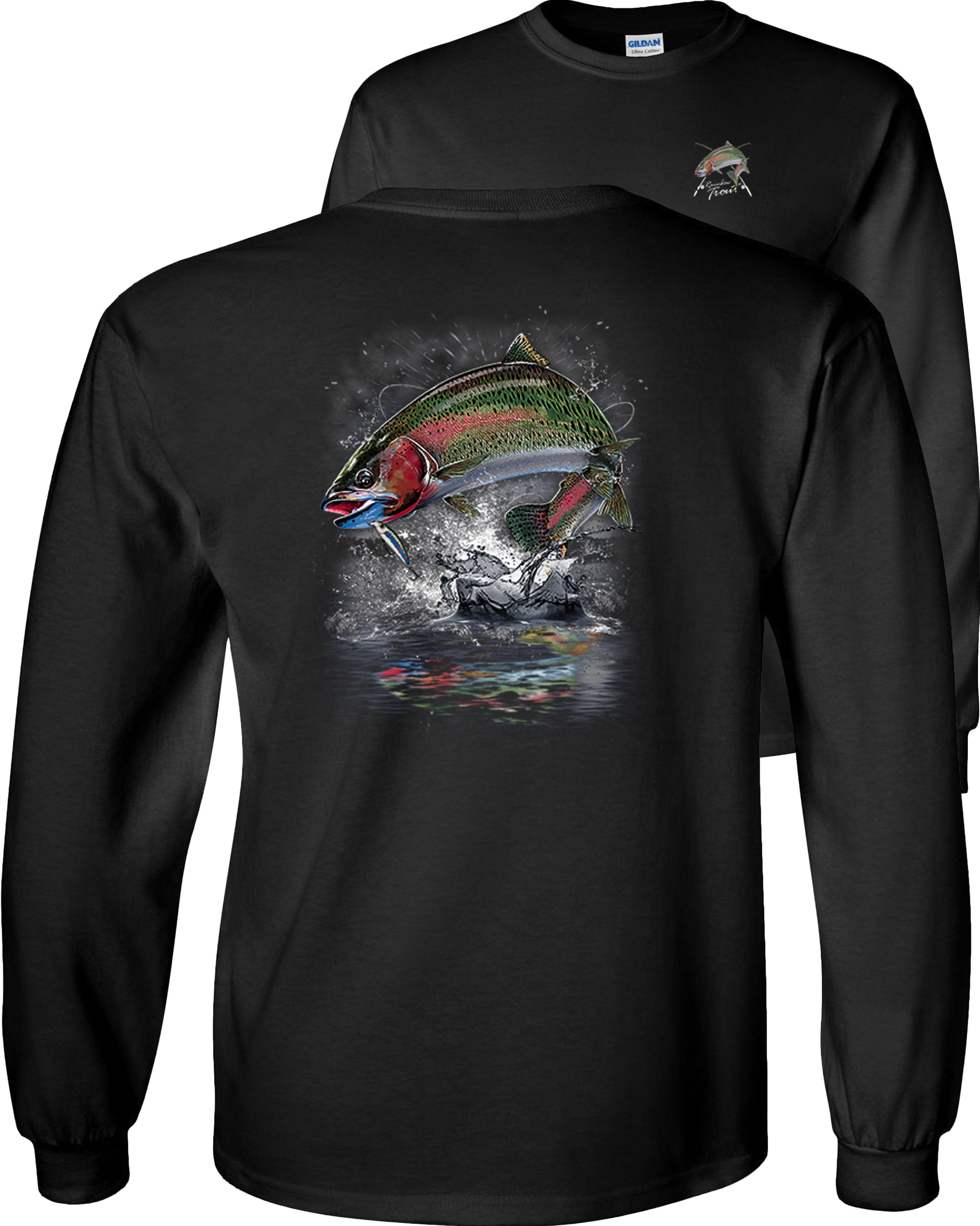 Trout Fishing Long Sleeve Shirt Angler 