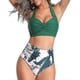 thumbnail image 4 of Swimsuits For Women, Women Vintage Swimsuit Two Piece Retro Halter Ruched, 4 of 5